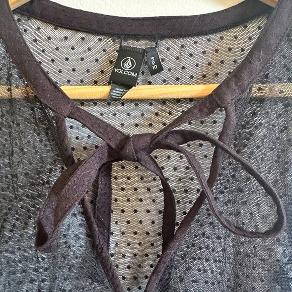 Black Lace and Jersey Dress by Volcom - Picture 4 of 7